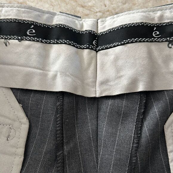 Elevee Custom Gray Striped Shorts - Picture 5 of 6